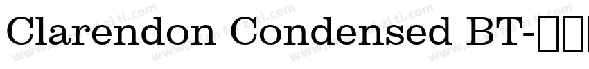 Clarendon Condensed BT字体转换